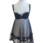 Victoria's Secret  Black Chemise with Plunging Neckline and Sheer Skirt Photo 4