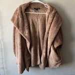 HYFVE Fuzzy Tan Hooded Jacket Size Large Photo 0