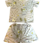 Peanuts Snoopy and Woodstock Women’s Light Purple Pajama Set White Photo 0