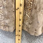 Sami & Jo  Blouse‎ S Brown Sequin Velvet Burnout Button Front Boho Retro Glam Photo 3