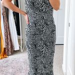 L'Academie  Revolve B&W Animal Printed Slip Maxi Dress  Photo 0