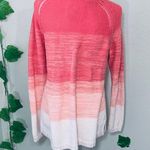Natural Reflections  Pink White Ombré Knit Sweater Photo 5