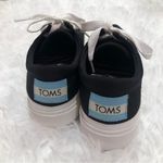 Toms Alpargata Lug Platform Lace Up Sneakers Black White 6 Photo 2