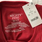 Mighty fine Womens T Shirt Christmas Tree Leopard Print Short Sleeve Red S Photo 2