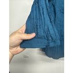 st. john's bay Women's Blouse Size L 3/4 Sleeve V Neck Button Down Dark Teal Photo 3