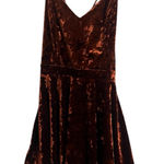 Urban Renewal Elegant Velvet Orange / brown  Dress Photo 0