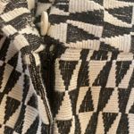 Anthropologie Cartonnier Jacquard black white geometric dress shorts size 14 Photo 7