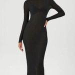 Forever 21 Sheer Mock Neck Bodycon Maxi Dress Photo 1