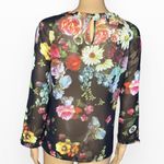 Ted Baker  Anina Oil Painting Floral Top,Size 1 US (0-2) Photo 8