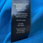 Halston Heritage Draped Ruffle Sleeve Gemstone Blue Cocktail Mini Dress Sz 6 NWT Photo 6