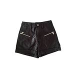 ANINE BING  Lia Leather Zip Black Shorts Size US 6 NEW NWT Photo 6