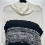 Cremieux Colorblock Cowl Neck Women's Pullover Knit Sweater Size Medium Black Photo 2