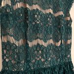 Anthropologie Maeve Women’s Elsa Lace Peplum Cap Sleeve Dress Teal Blue Green XS Photo 9