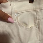 MOTHER Cha Cha Fray Jeans in Glass Slipper White Photo 4