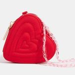 SkinnyDip London Women's Heart Quilted Coin Purse in Red, New with Tag Red Photo 0