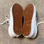  White Leather Old Skool Vans Size 6.5 Photo 4