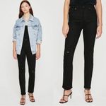 AG Adriano Goldschmied NWT Alexxis Slim Jean in Blackboard Distressed Size 29 Photo 1