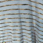 Michael Stars Blue Striped Cotton Blend Long Sleeve Blouse Women Sz OS Photo 5