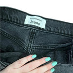 Reformation  Black Raw Hem Denim Shorts 25 Photo 1