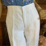 Ralph Lauren LAUREN  ECRU LINEN CROPPED WIDE LWG TROUSERS (8) Photo 7