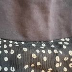 Jones New York  100% Silk Swing Skirt & Blouse Outfit Brown/Gray Dots Size 1X Photo 14