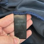 Good American  women’s large navy blue ruffle one shoulder bodysuit‎ Photo 7