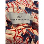 Never A Wallflower Floral Ruffle Dress Red White Blue Sleeveless Mini boho small Photo 4
