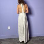 The Jetset Diaries The Jerset Diaries Deep V Eyelet Maxi Dress in White Size Small Photo 1
