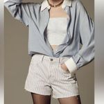 Anthropologie  | FRAME 30 LE BRIGETTE JEAN SHORTS Blue Motif NWT Photo 0