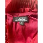 Lulus Lulu’s Red Deep V Pleated Dress Photo 4