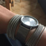 Boutique NEW 2 mm‎ Platinum Plated Stainless Steel 316L Stackable Guitar String Bracelets Photo 2