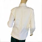 CASUAL CORNER VINTAGE 1990'S WHITE COTTON BUTTON DOWN W/GREEN, BLUE & GOLD (6) Green Photo 4