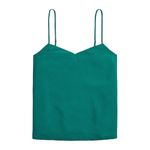 J.Crew  v-neck cami top in green NWT 0 Photo 3