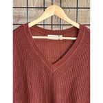 RD Style NWT  Stitch Fix Josslyn Burnt Orange XL V-Neck Pullover Cozycore Photo 1