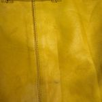 Kooba Vintage Mustard Yellow Leather Tote Bag with Bow Detail & Gold Hardware Photo 3