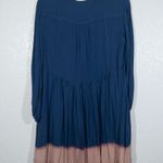Anthropologie Holding Horses x Blue Dip Dye Tassel Dress Size 10 Photo 8