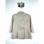 Chico's WEEKENDS By Chico’s 1 Size 8 Snap Front Lightweight Windbreaker Jacket Tan Photo 3