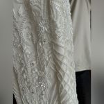 Theia Couture matilda wedding dress mermaid plunging illusion beaded 0 White Photo 7