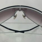 Unisex Black/white Round Shield Aviator Sunglasses Photo 3