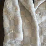 Apparis Tikka Checkerboard Faux Fur Coat, Size Small, $695 White Photo 6