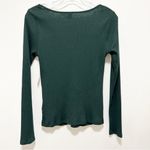 Old Navy  Long-Sleeve Cinched-Front Rib-Knit T-Shirt Medium NWT Photo 6