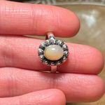 Sterling Silver Natural Ethiopian Opal Flower 925  Ring Photo 11