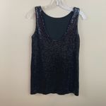 Free People Black Sequin Sleeveless Mini Dress Photo 5
