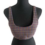 Athleta Seersucker Scoop Bikini Top 34B/C Women’s Multi Plaid 531008 Photo 2