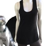 Dylan  Black Metallic Shiny Racerback Tank Top Women’s Size X-Small Photo 0