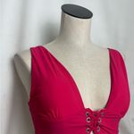 Red Carter  pink Lace-Up Crop Top with padding NWOT S Photo 1
