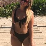 Naked Wardrobe  Black Front Tie Bikini Photo 2