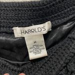 Harold's Charcoal Crochet Skirt Black Size M Photo 5