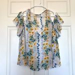Show Me Your Mumu  dandy yellow floral cold shoulders blouse Photo 0