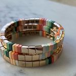 NWOT Roxanne assoulin three Bracelets Set Gold Photo 2